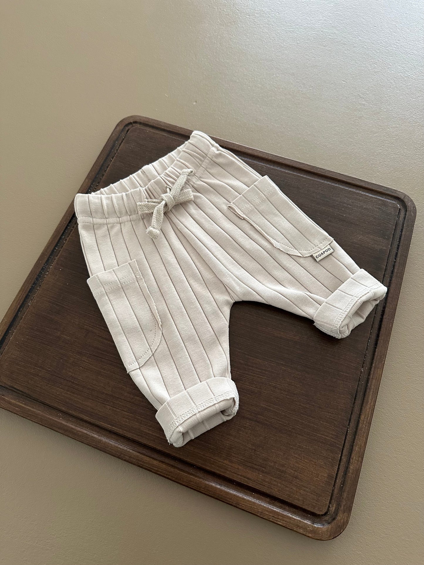 ORGANIC RIB LEGGINGS CREAMY SILK