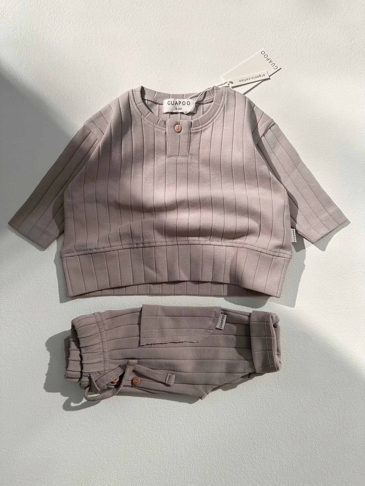 ORGANIC RIB LONGSLEEVE DOVE