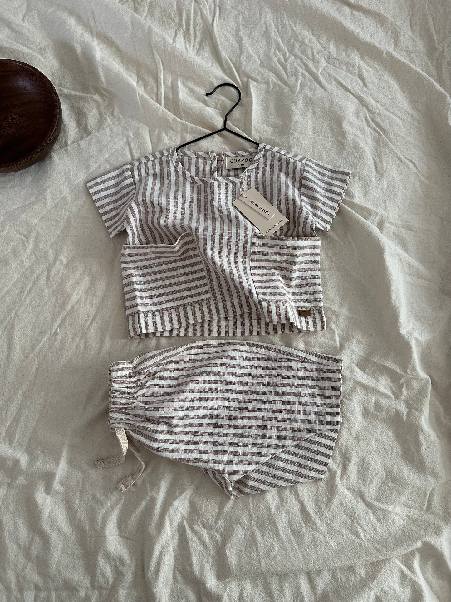 SUMMER PANTS | MOCHA STRIPES