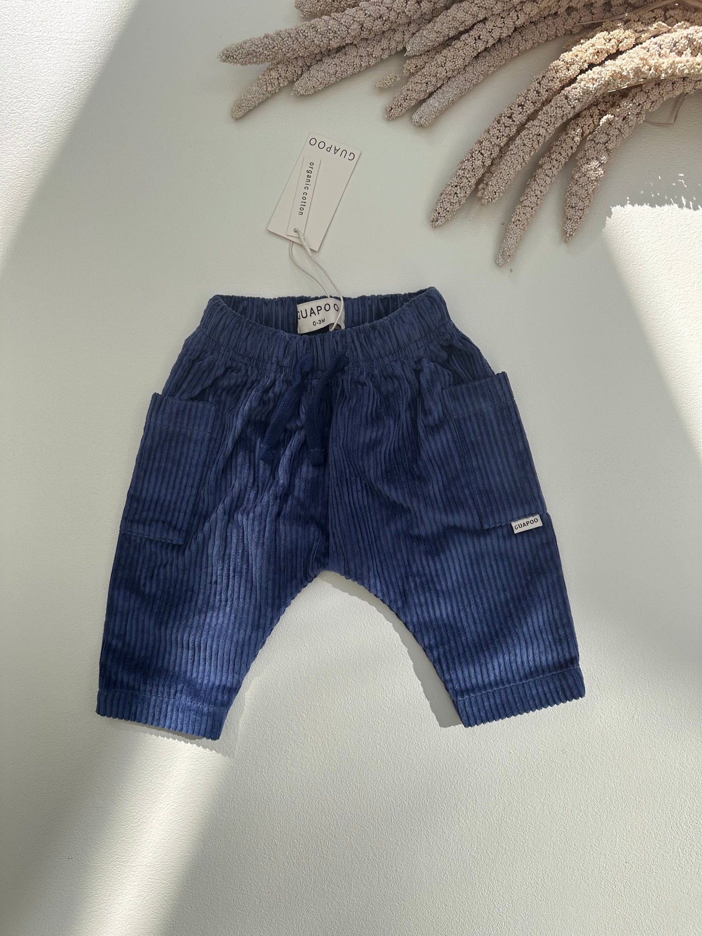 CORDUROY PANTS DEEP BLUE