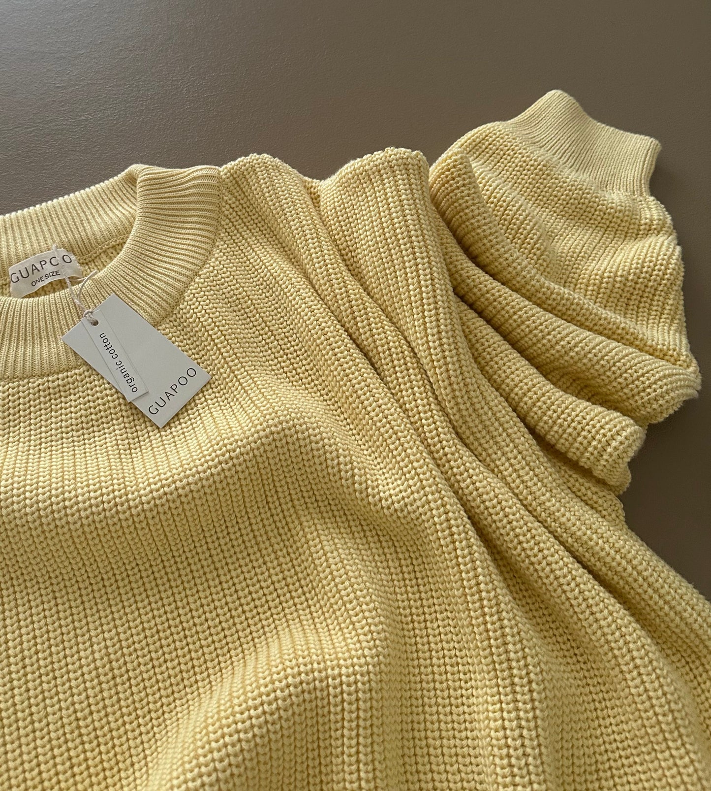 (ADULT) MOM CHUNKY SWEATER BUTTERCREAM