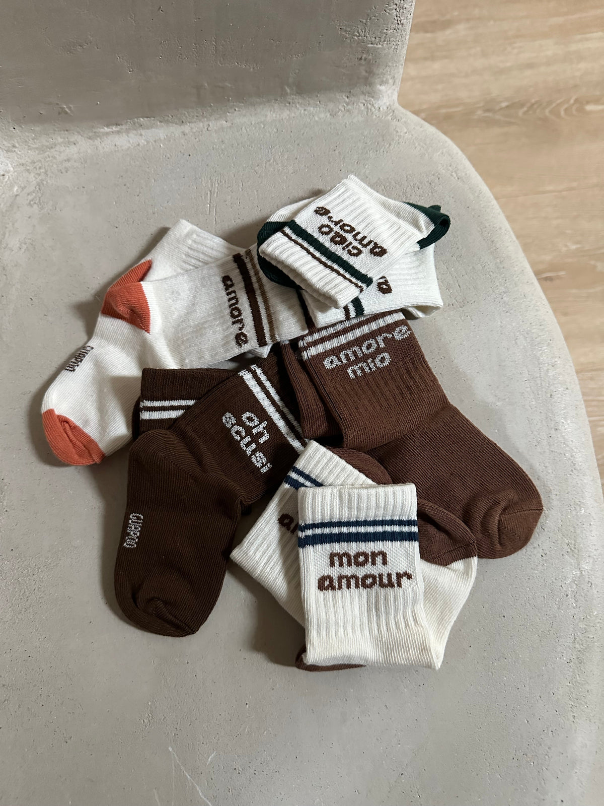 KIDS SOCKS| MOCHA AMORE MIO