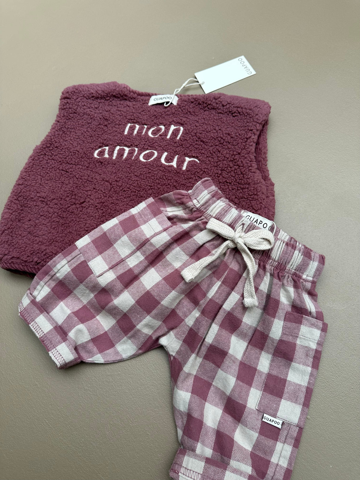 ROMEO PANTS ROSE CHECK