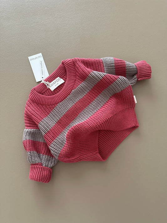 CHUNKY SWEATER BERRY EARTH