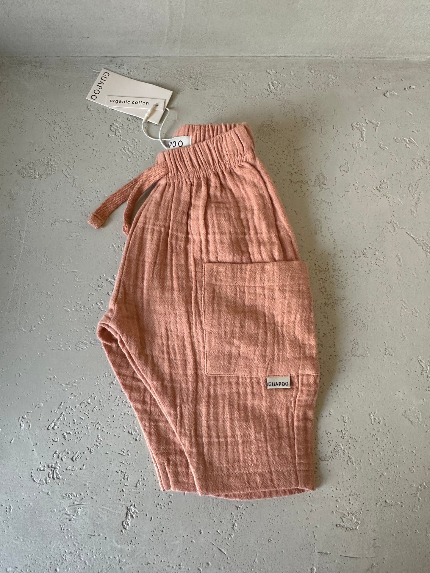 MUSLIN PANTS DUSTY CORAL