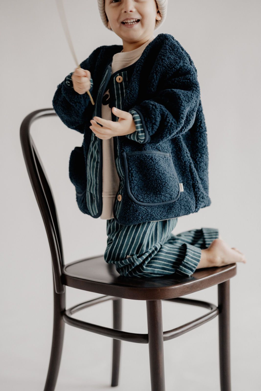 TEDDY JACKET DEEP BLUE