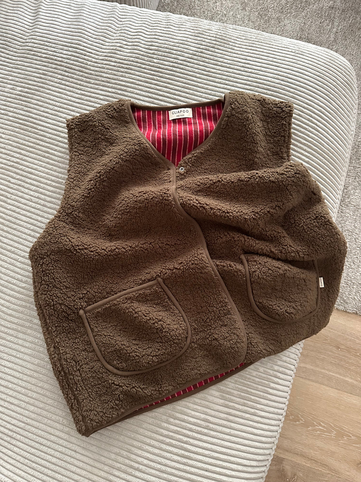 MOM REVERSIBLE VEST WOOD