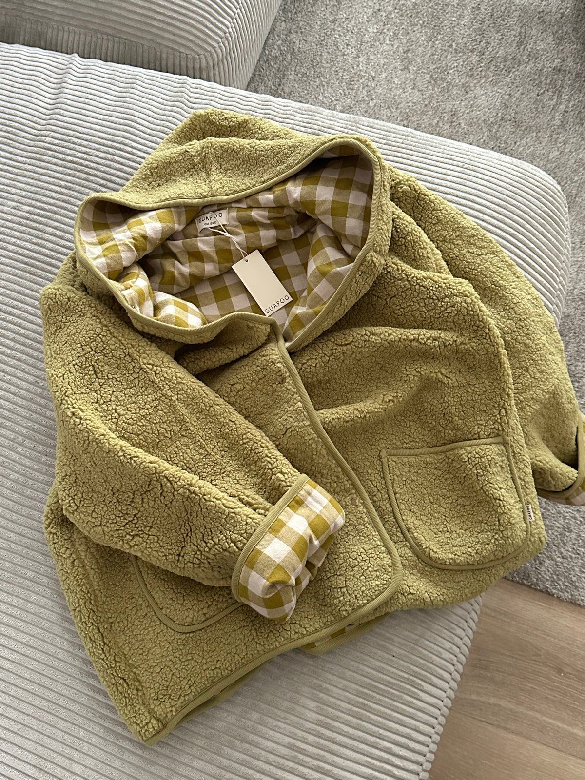 MOM TEDDY JACKET OLIVE