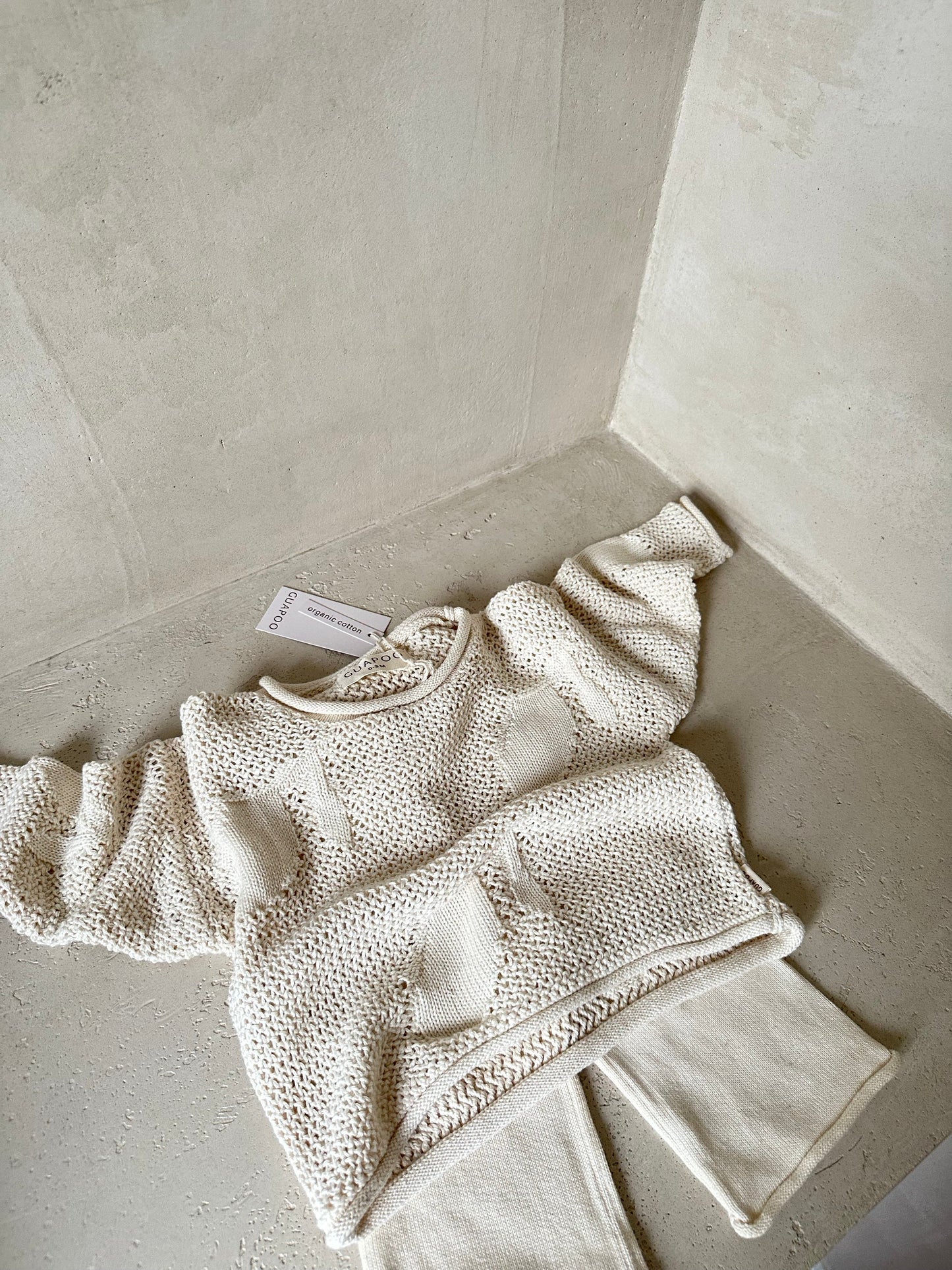 KNIT WIDE PANTS | OAT