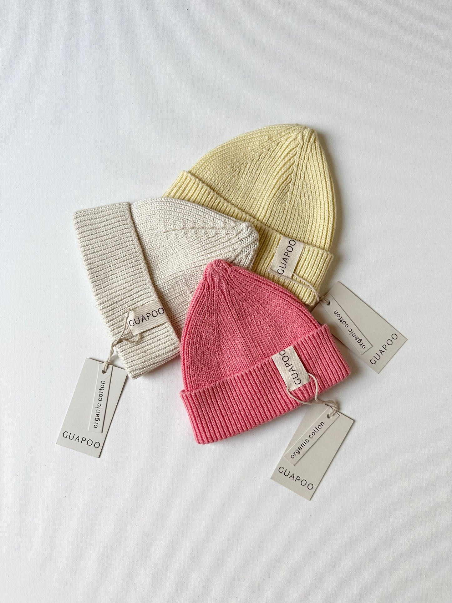 KNIT BEANIE SOFT YELLOW