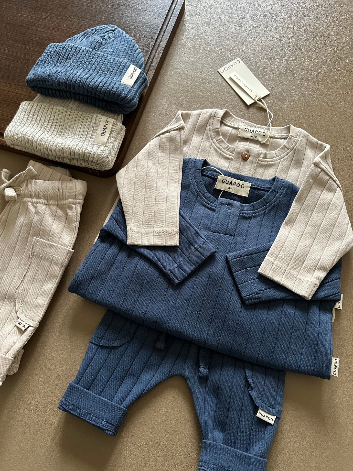 ORGANIC RIB LONGSLEEVE DEEP BLUE