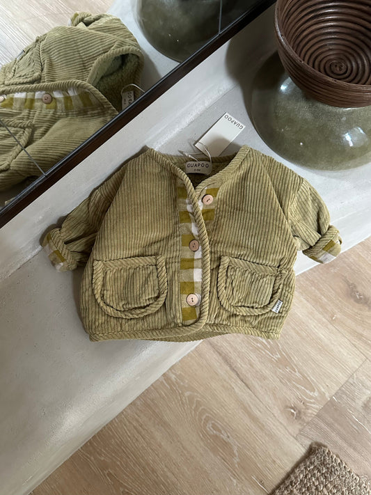 CORDUROY JACKET OLIVE