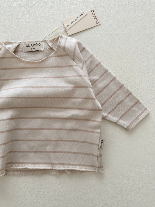 COZY LONGSLEEVE | MOCHA STRIPES
