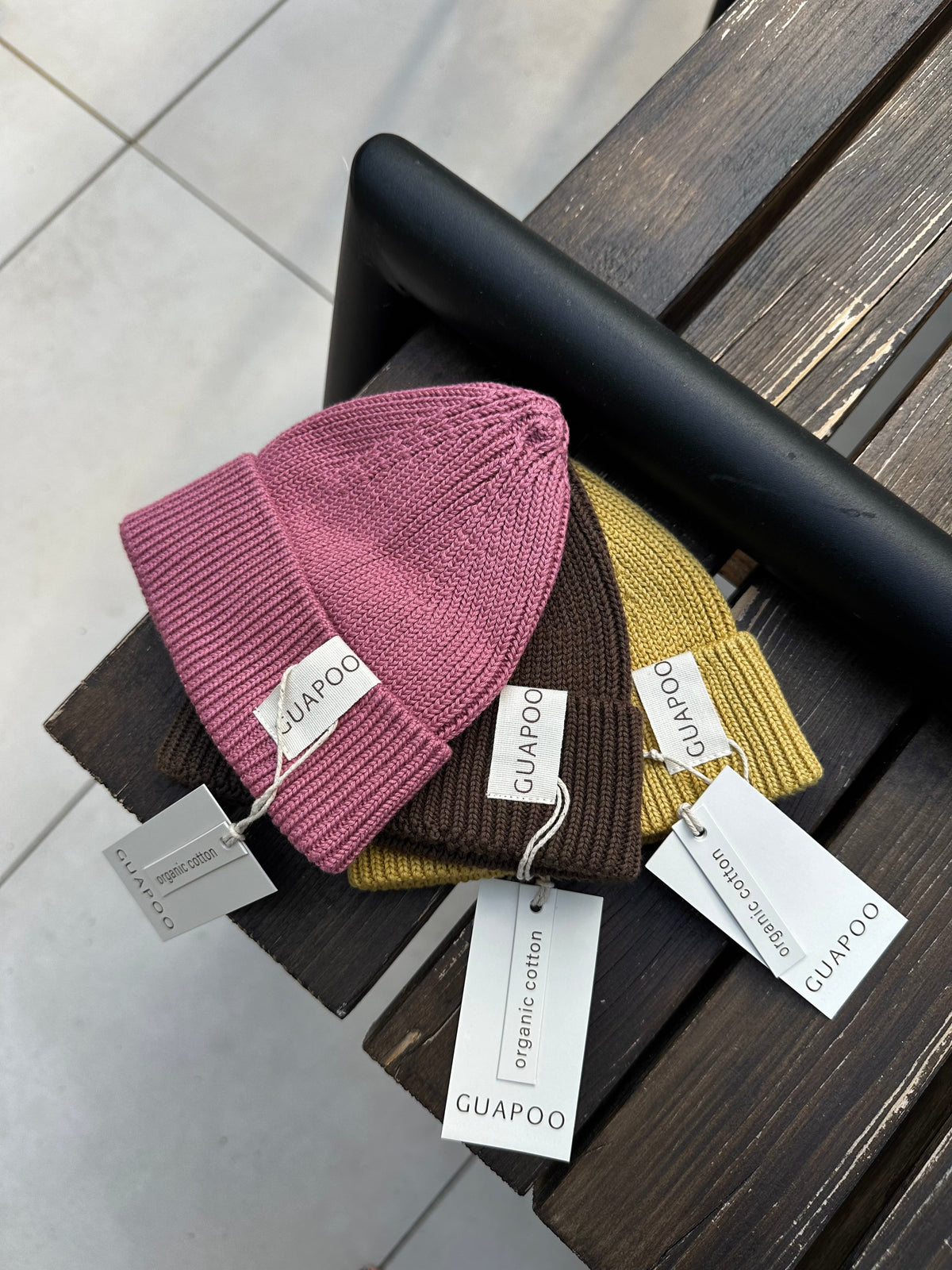 KNIT BEANIE WOOD