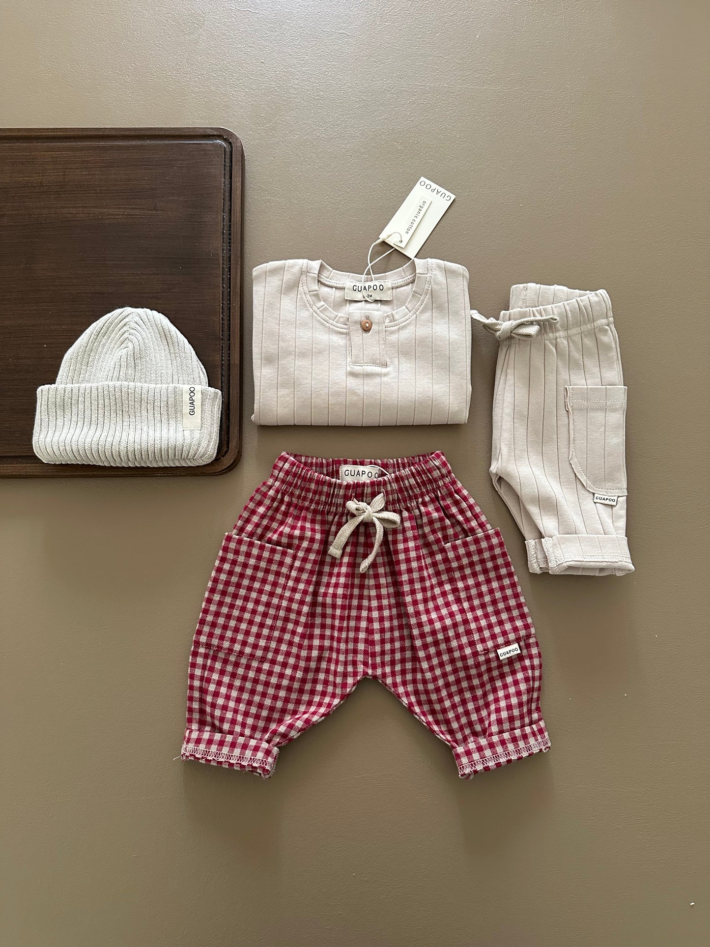 ROMEO PANTS BORDEAUX CHECK