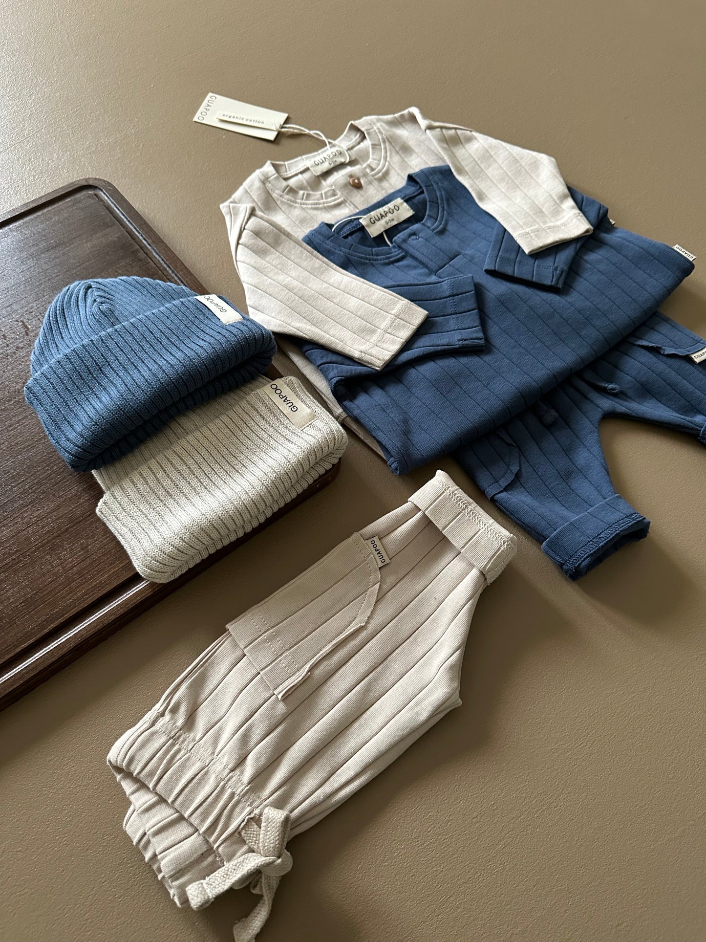 ORGANIC RIB LEGGINGS CREAMY SILK