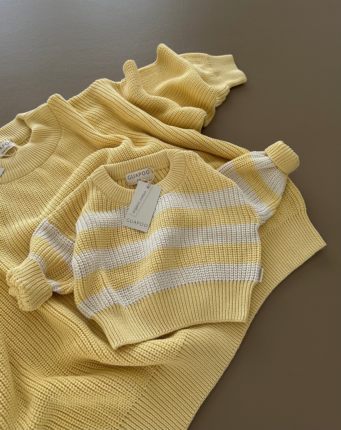 (ADULT) MOM CHUNKY SWEATER BUTTERCREAM