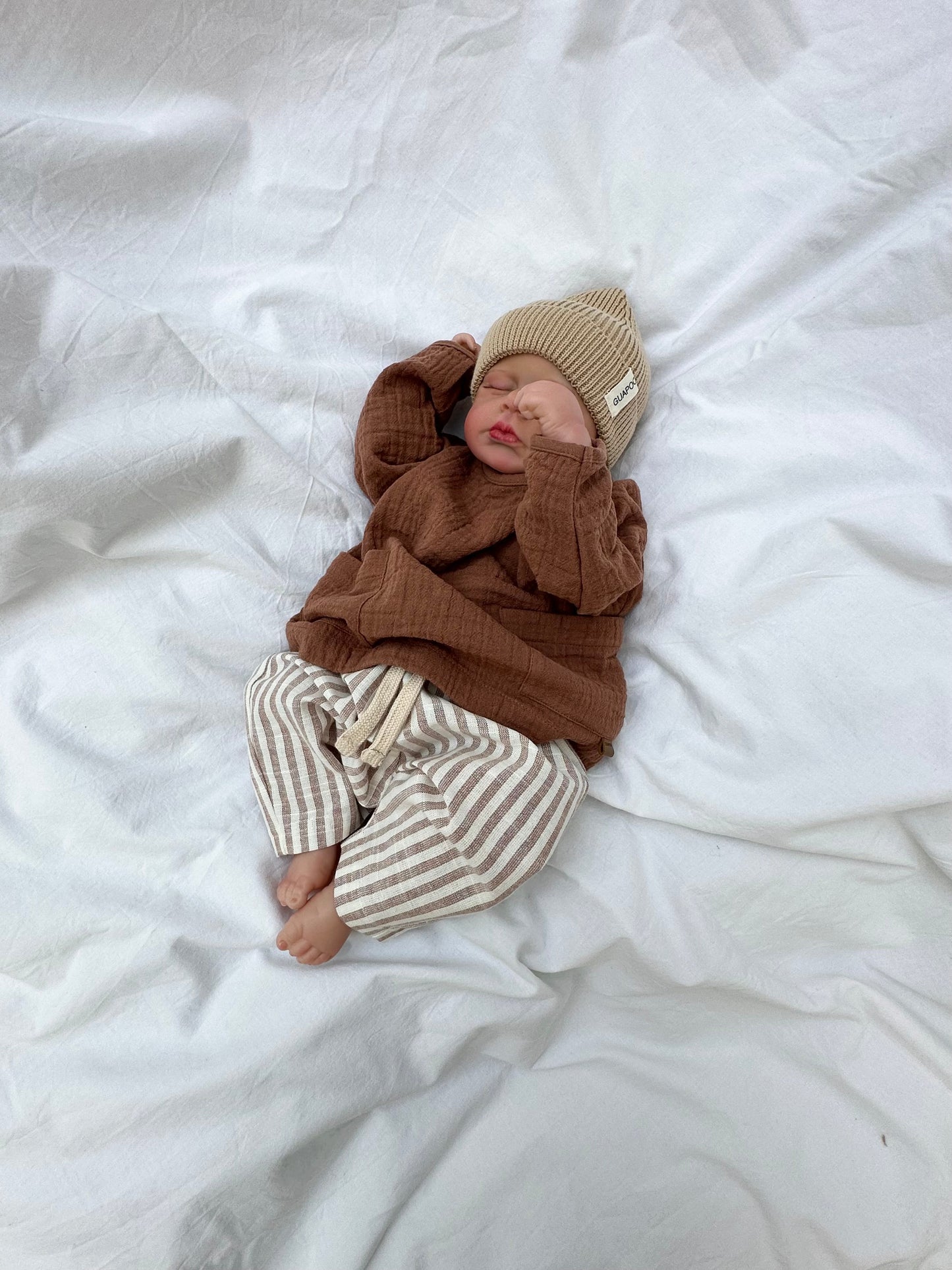 SUMMER PANTS | MOCHA STRIPES