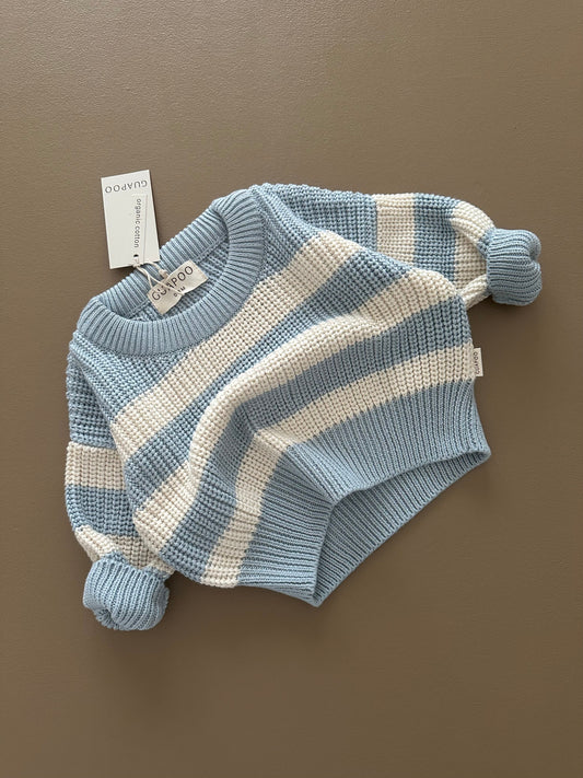 CHUNKY SWEATER CLOUDY BLUE