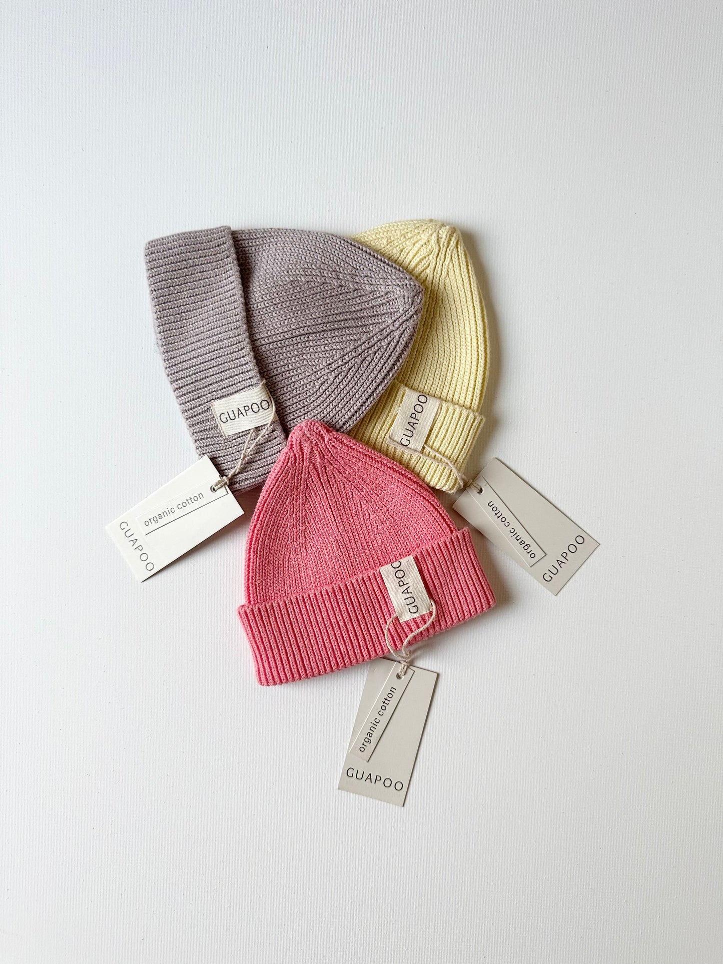 KNIT BEANIE SOFT YELLOW