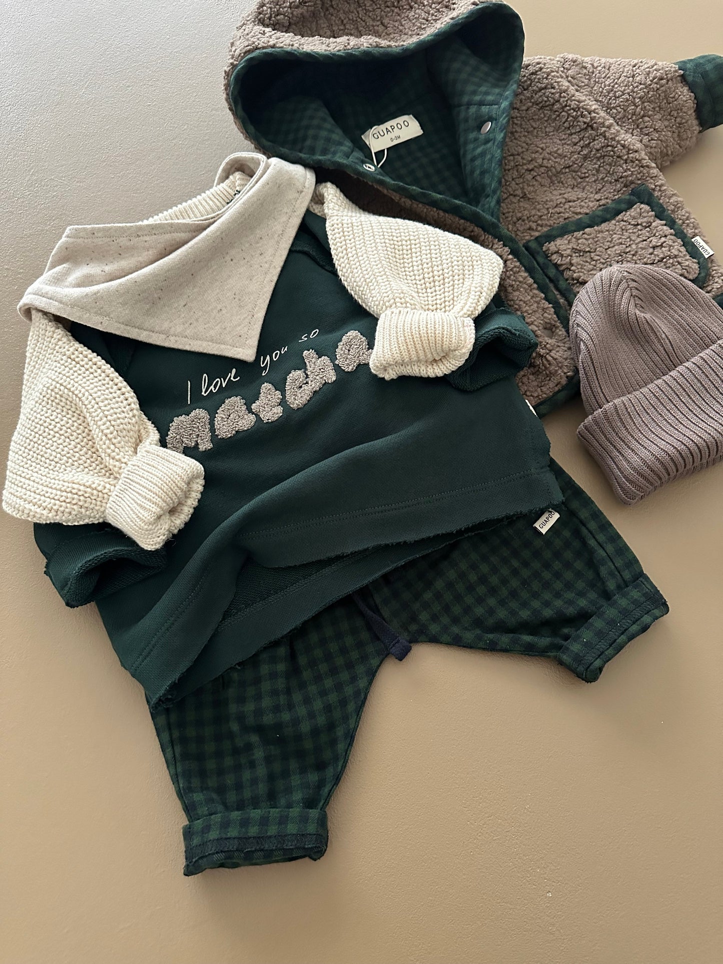 2-er Pack FLEECE BIB BANDANA CREAMY SILK SPRINKLE