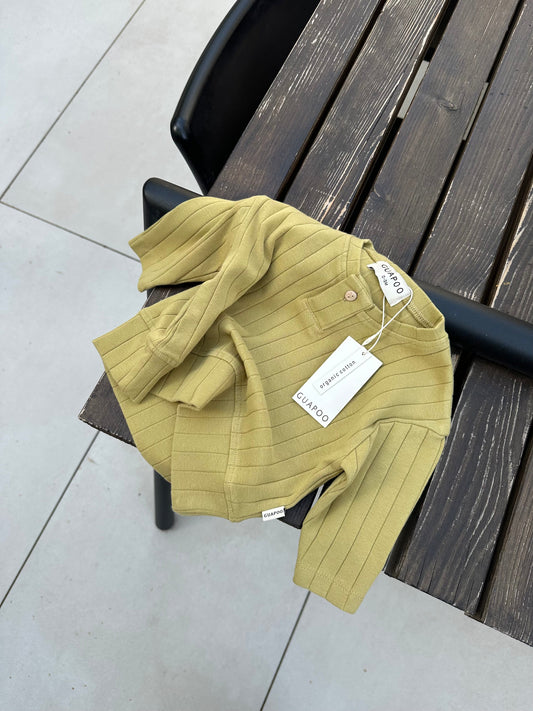 ORGANIC RIB LONGSLEEVE | OLIVE