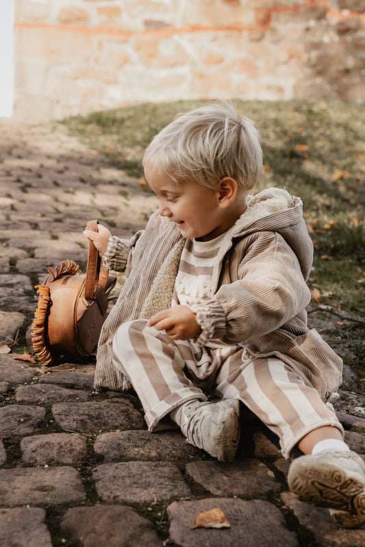 CORDUROY WINTER JACKET | LIGHT TAUPE