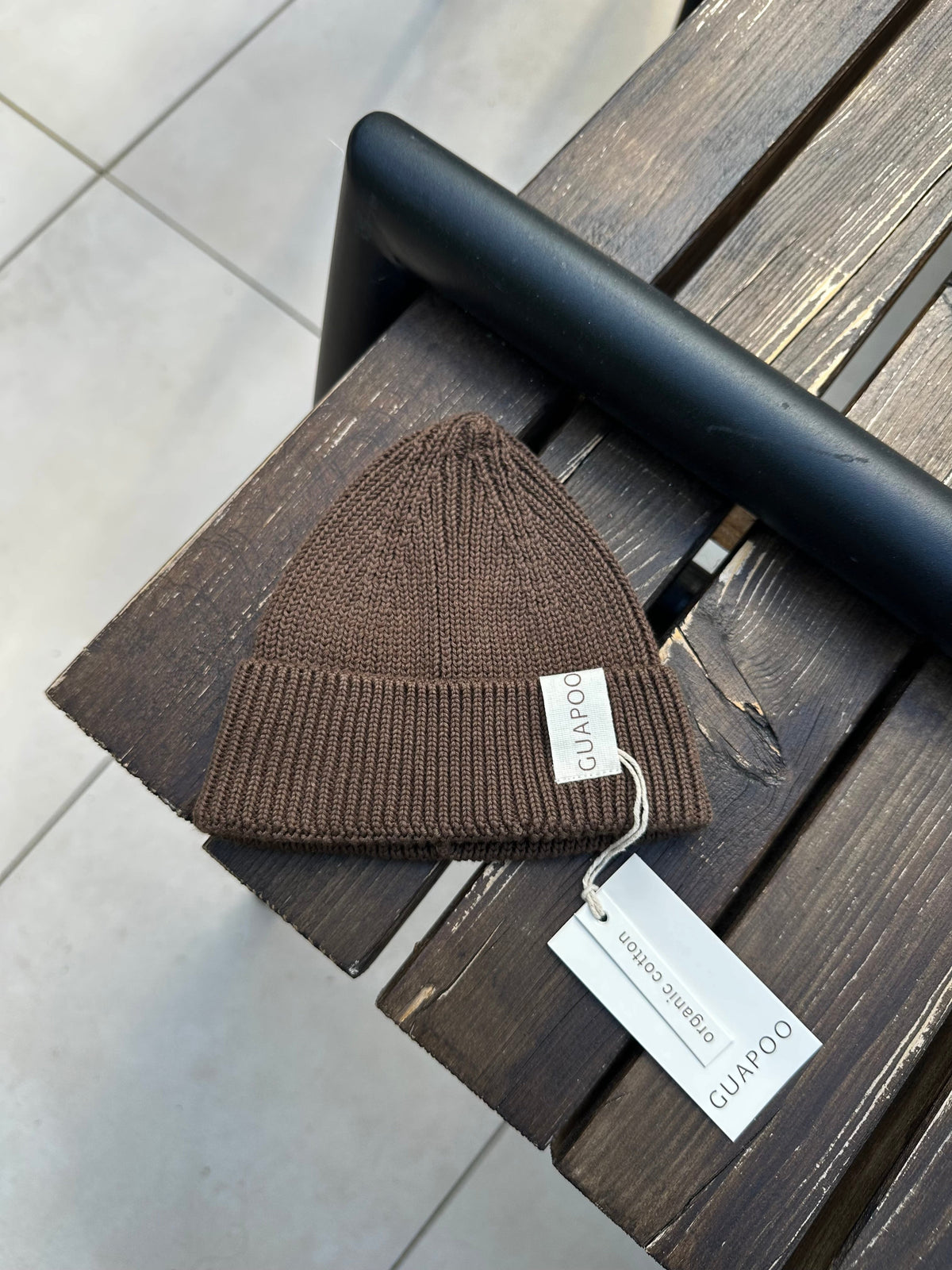 KNIT BEANIE WOOD