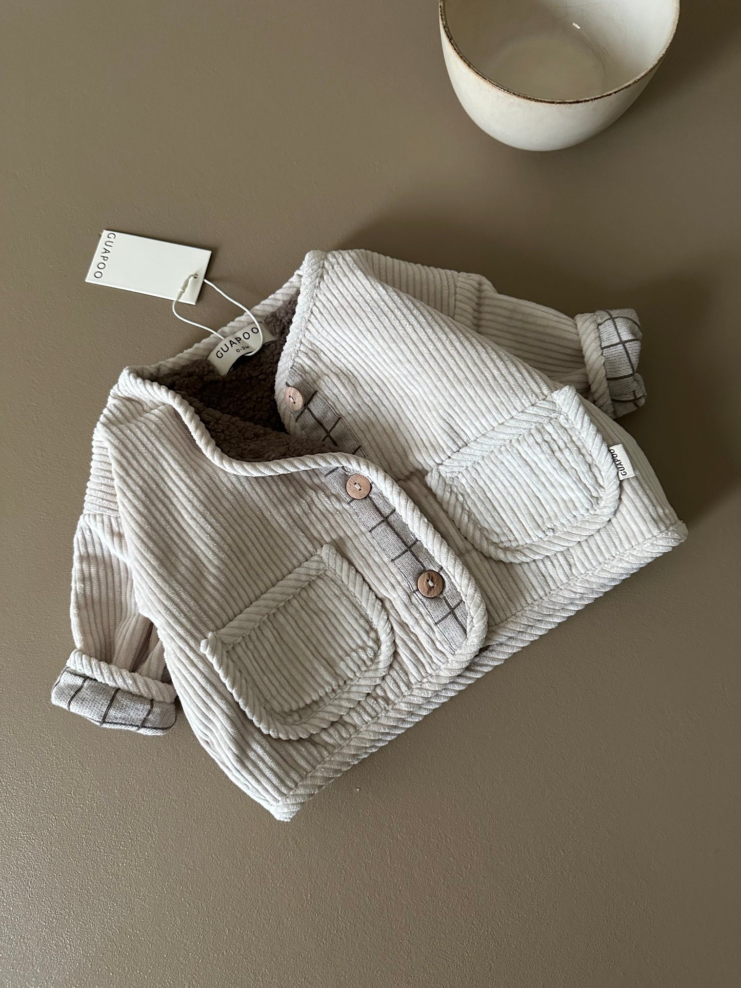 CORDUROY JACKET CREAMY SILK