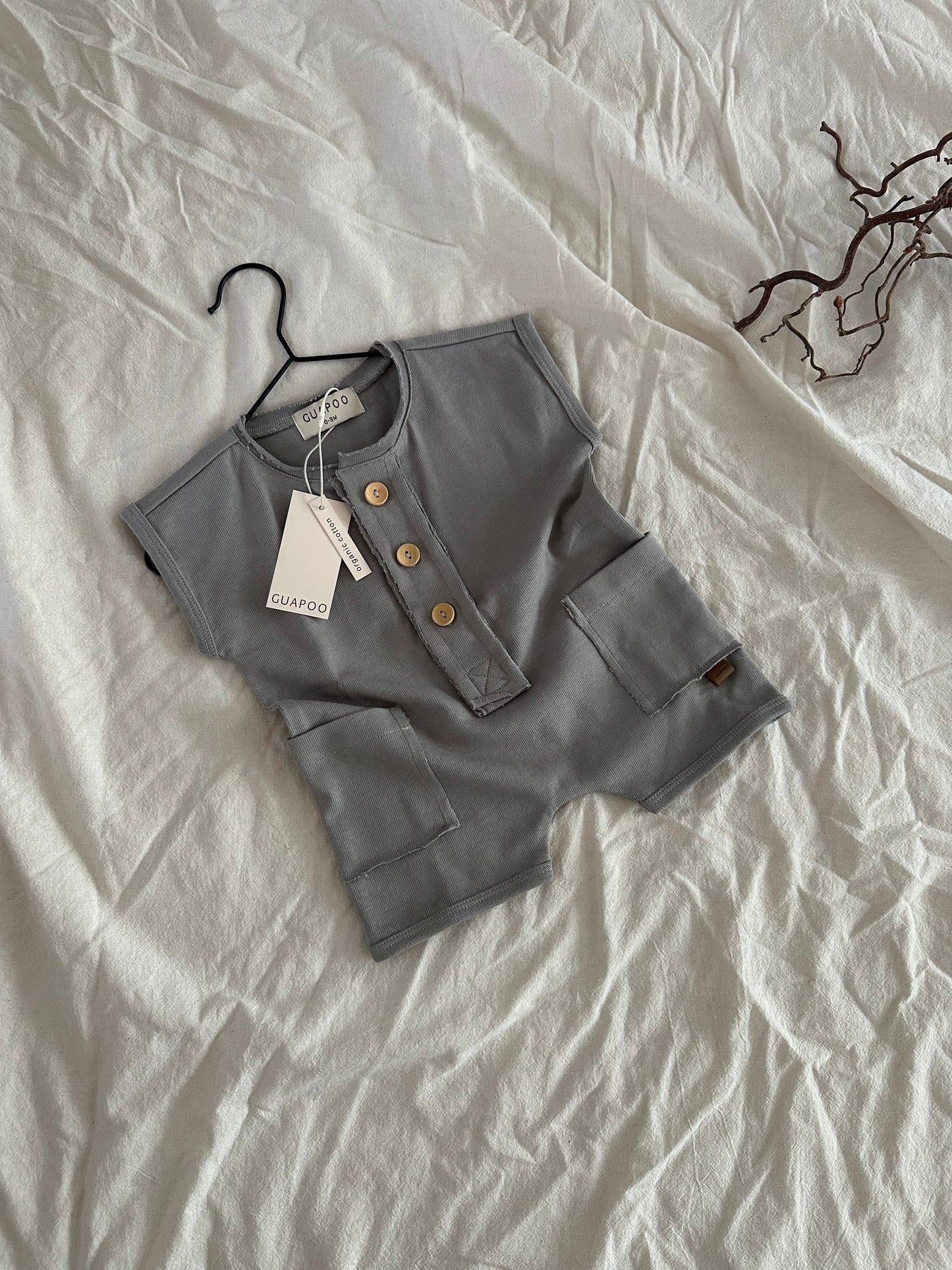 COZY SUMMER ROMPER | GRAY
