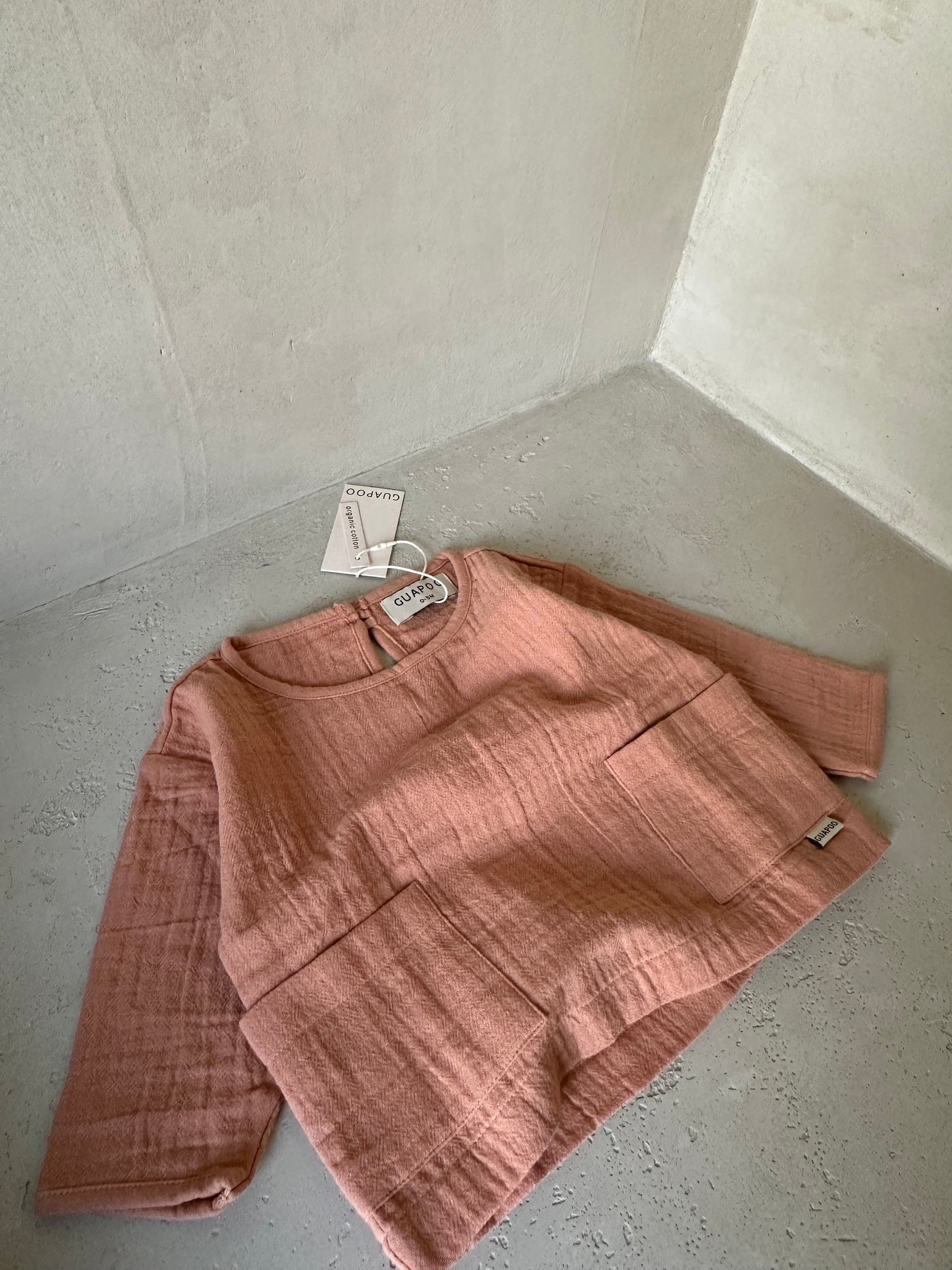 MUSLIN LONGSLEEVE DUSTY CORAL