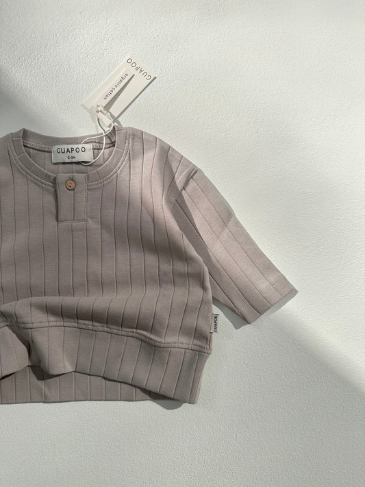ORGANIC RIB LONGSLEEVE DOVE
