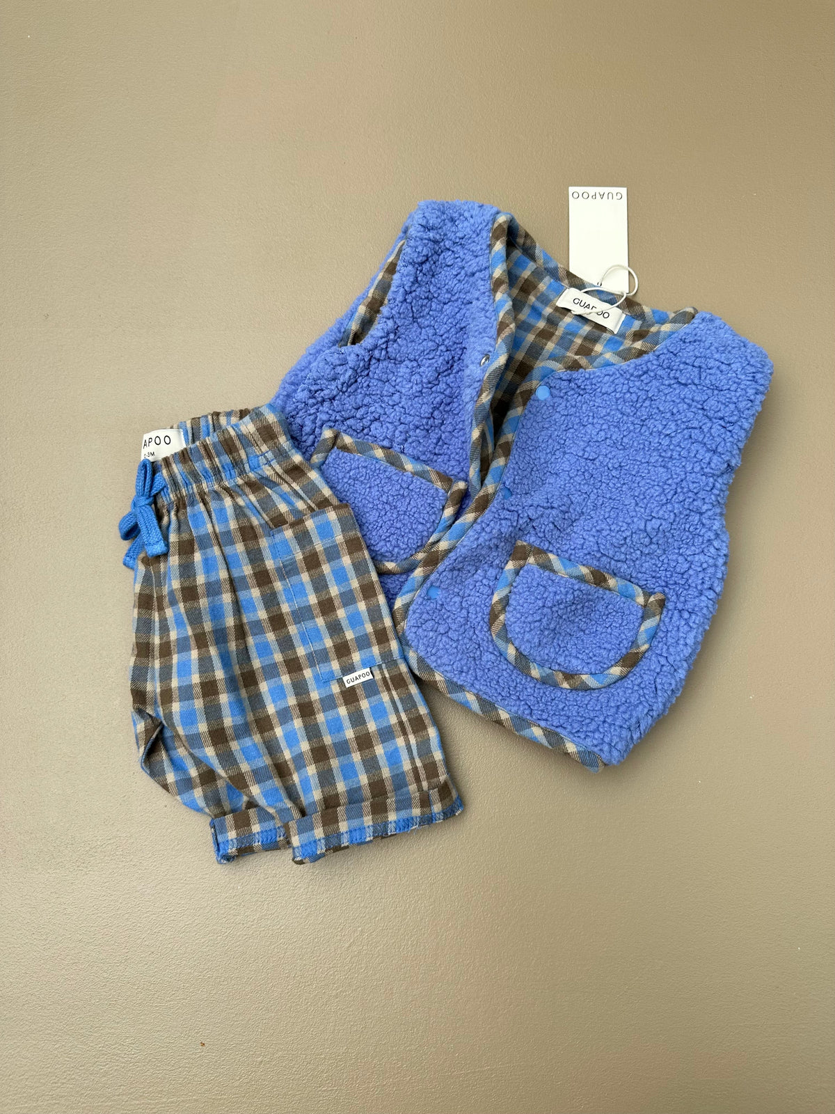 ROMEO PANTS SKY BLUE CHECK