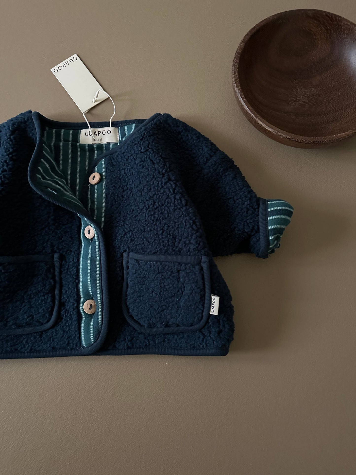 TEDDY JACKET DEEP BLUE