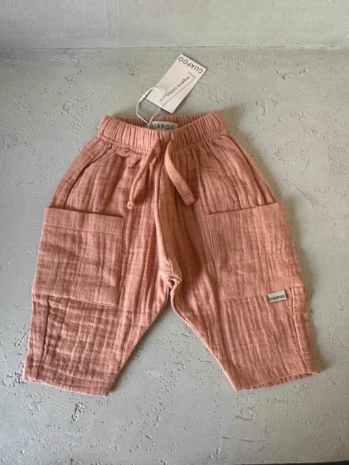 MUSLIN PANTS DUSTY CORAL