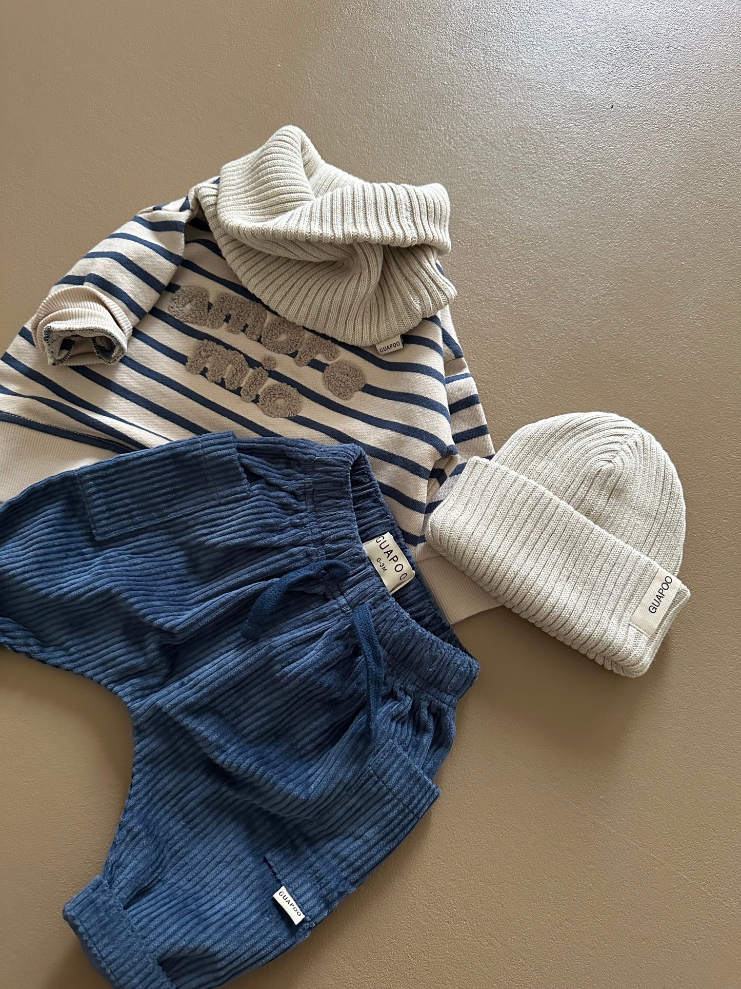 SWEATSHIRT BLUE STRIPES AMORE MIO