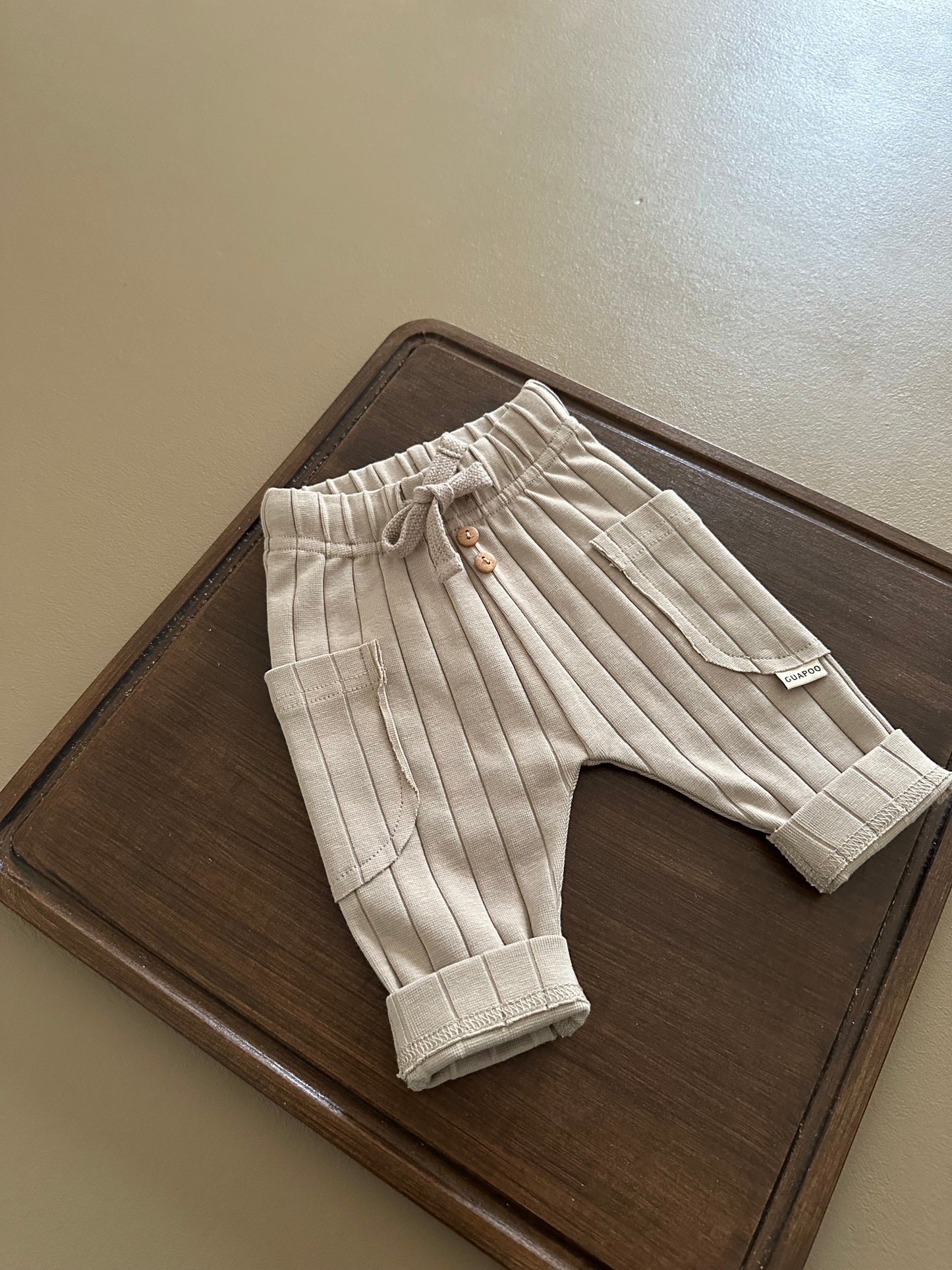 ORGANIC RIB LEGGINGS DOVE