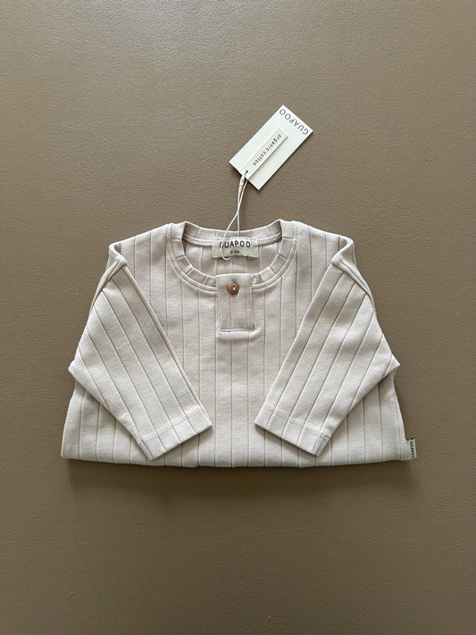 ORGANIC RIB LONGSLEEVE CREAMY SILK