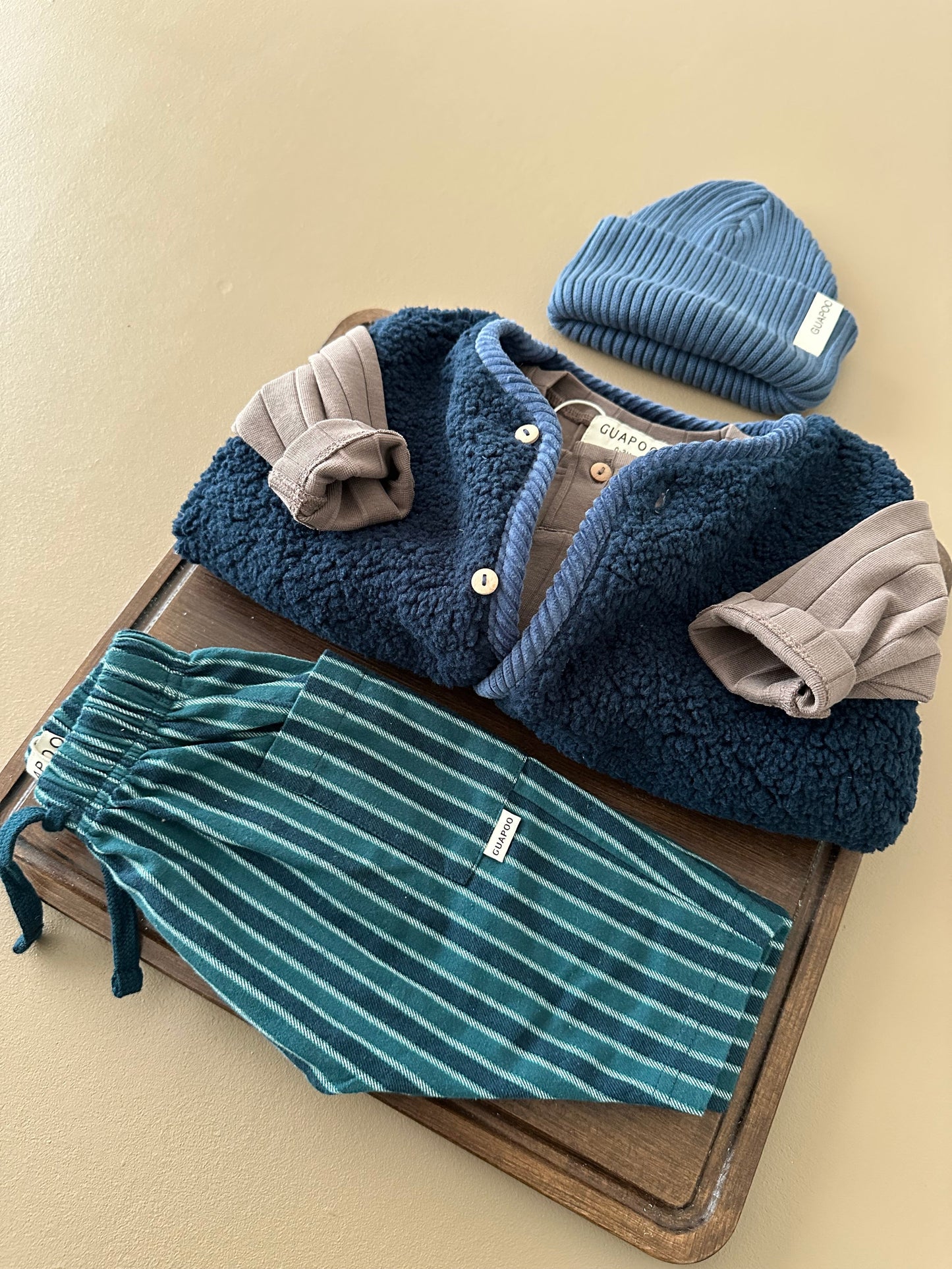 CORDUROY VEST DEEP BLUE