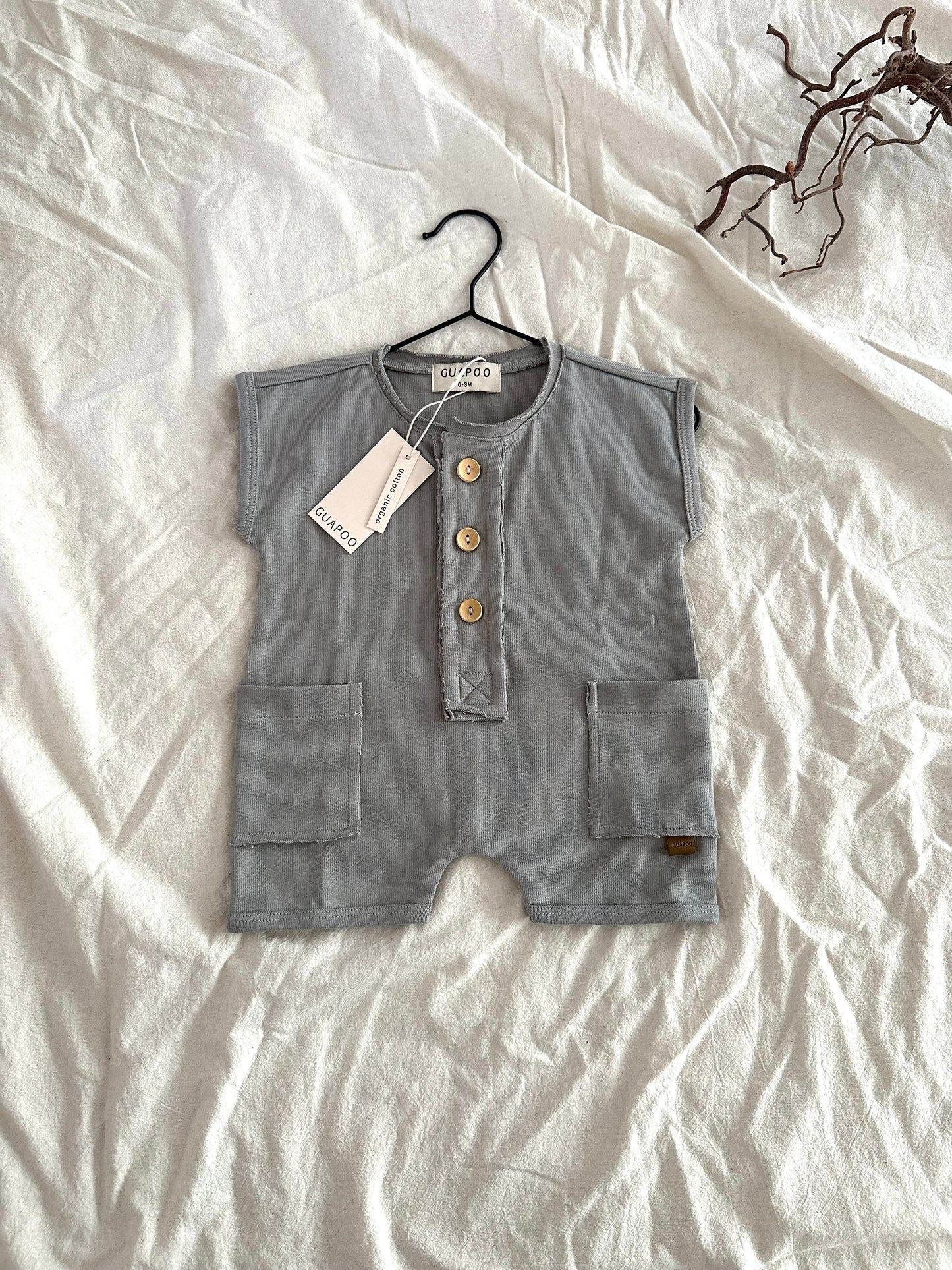COZY SUMMER ROMPER | GRAY