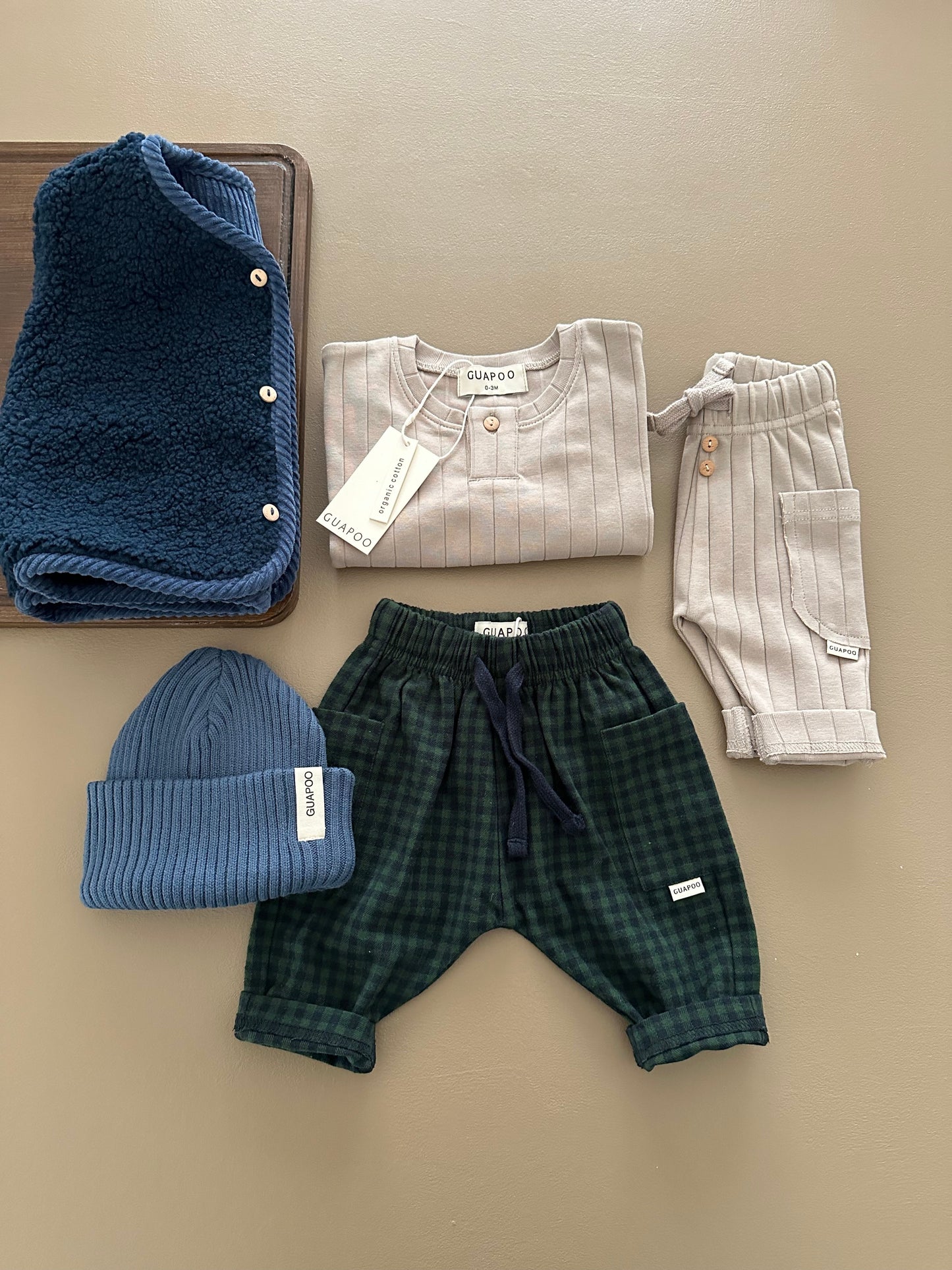 CORDUROY VEST DEEP BLUE