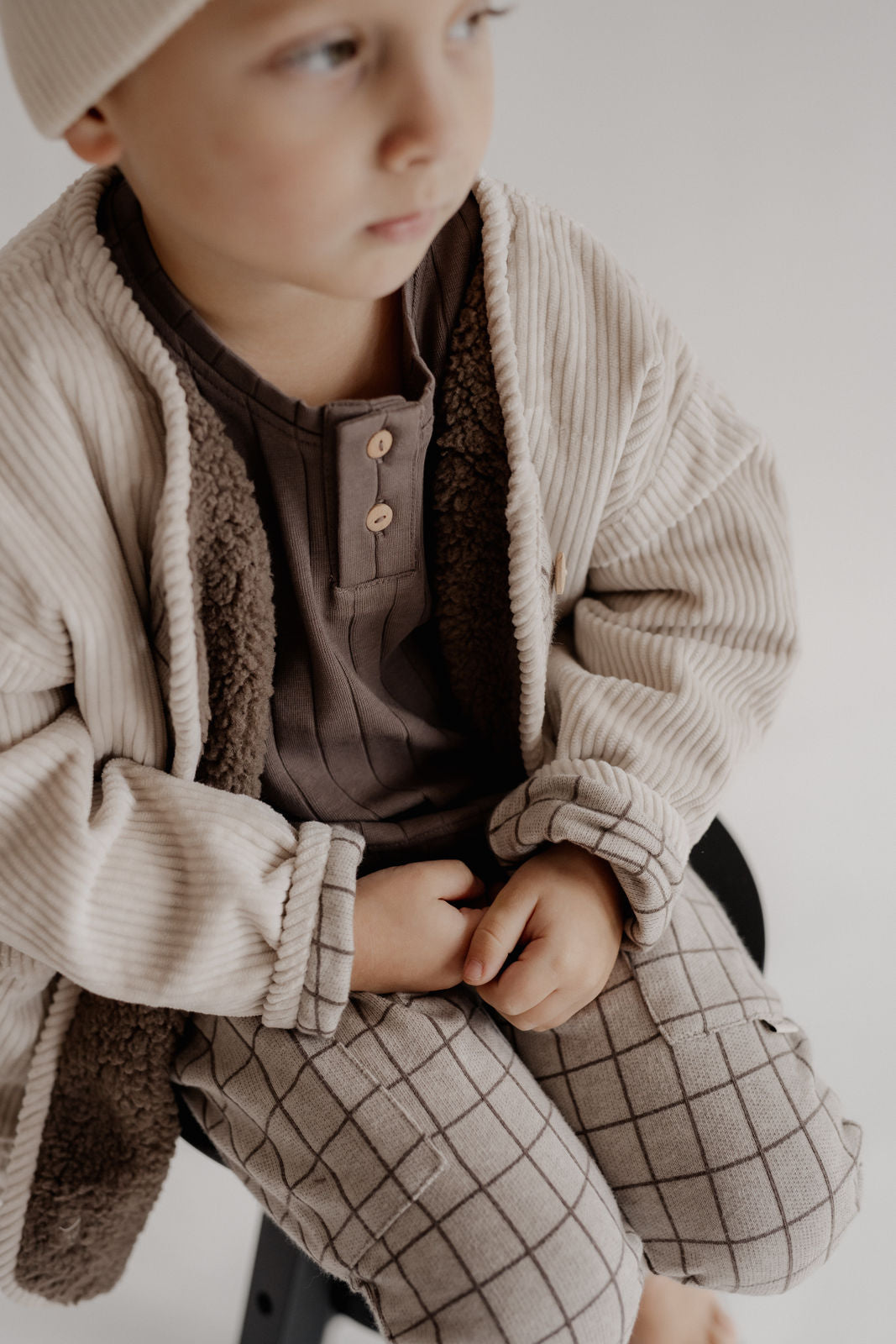 CORDUROY JACKET CREAMY SILK