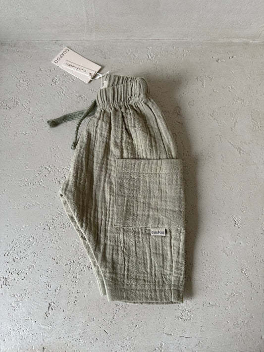 MUSLIN PANTS SAGE