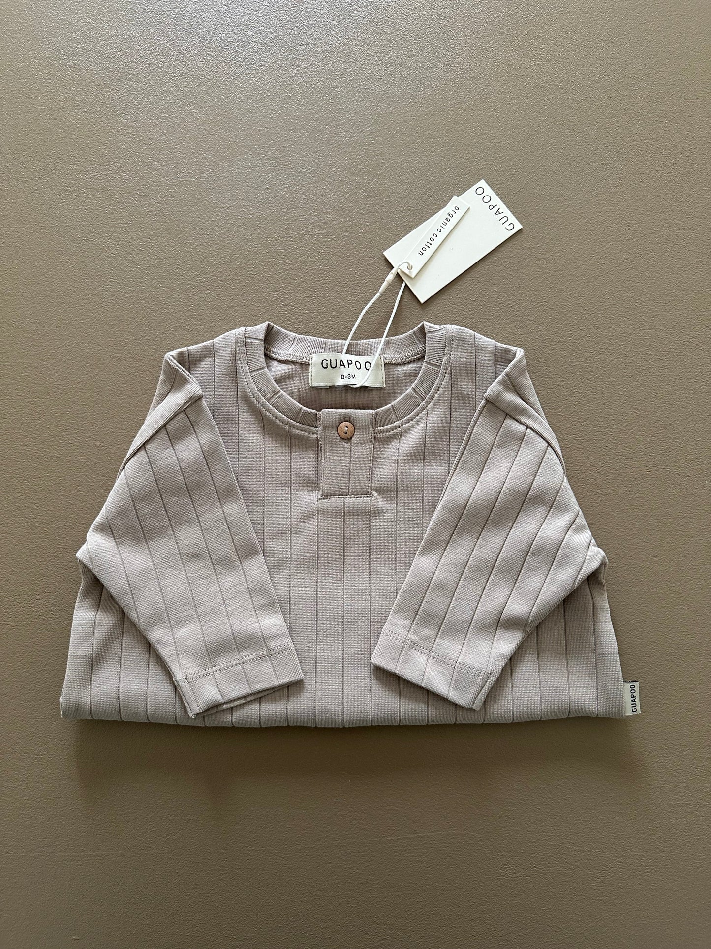 ORGANIC RIB LONGSLEEVE DOVE