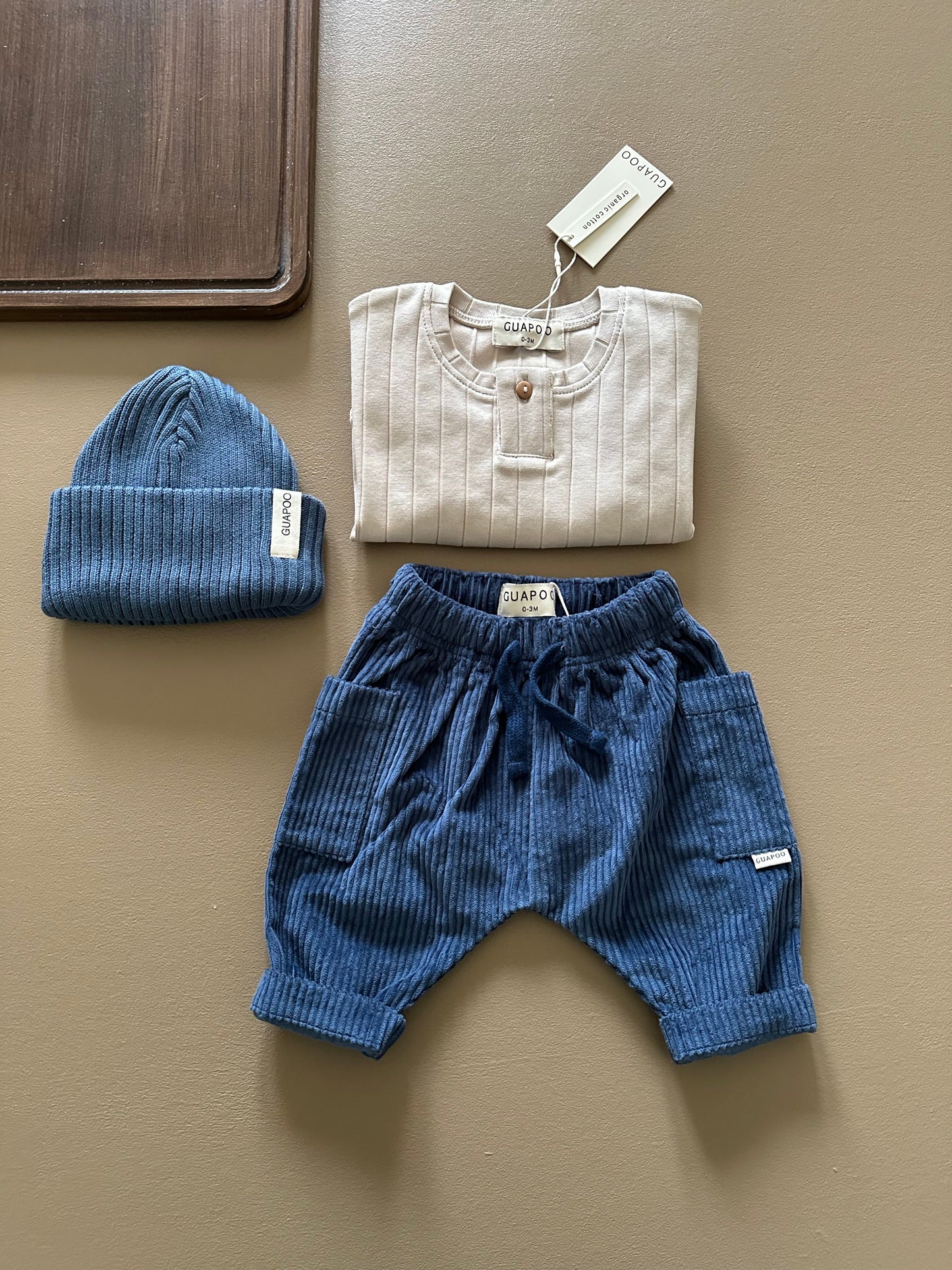 CORDUROY PANTS DEEP BLUE