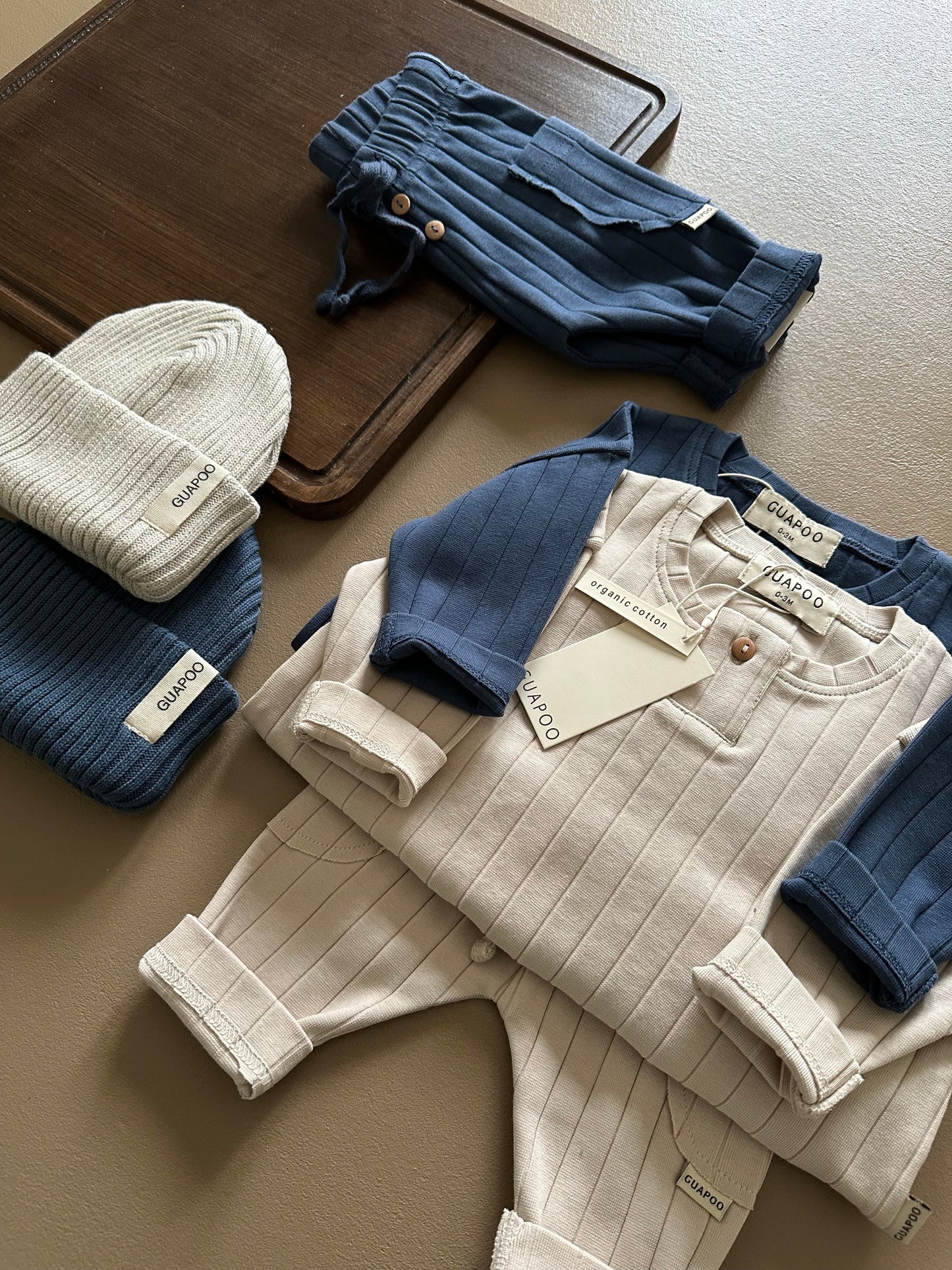 ORGANIC RIB LONGSLEEVE DEEP BLUE