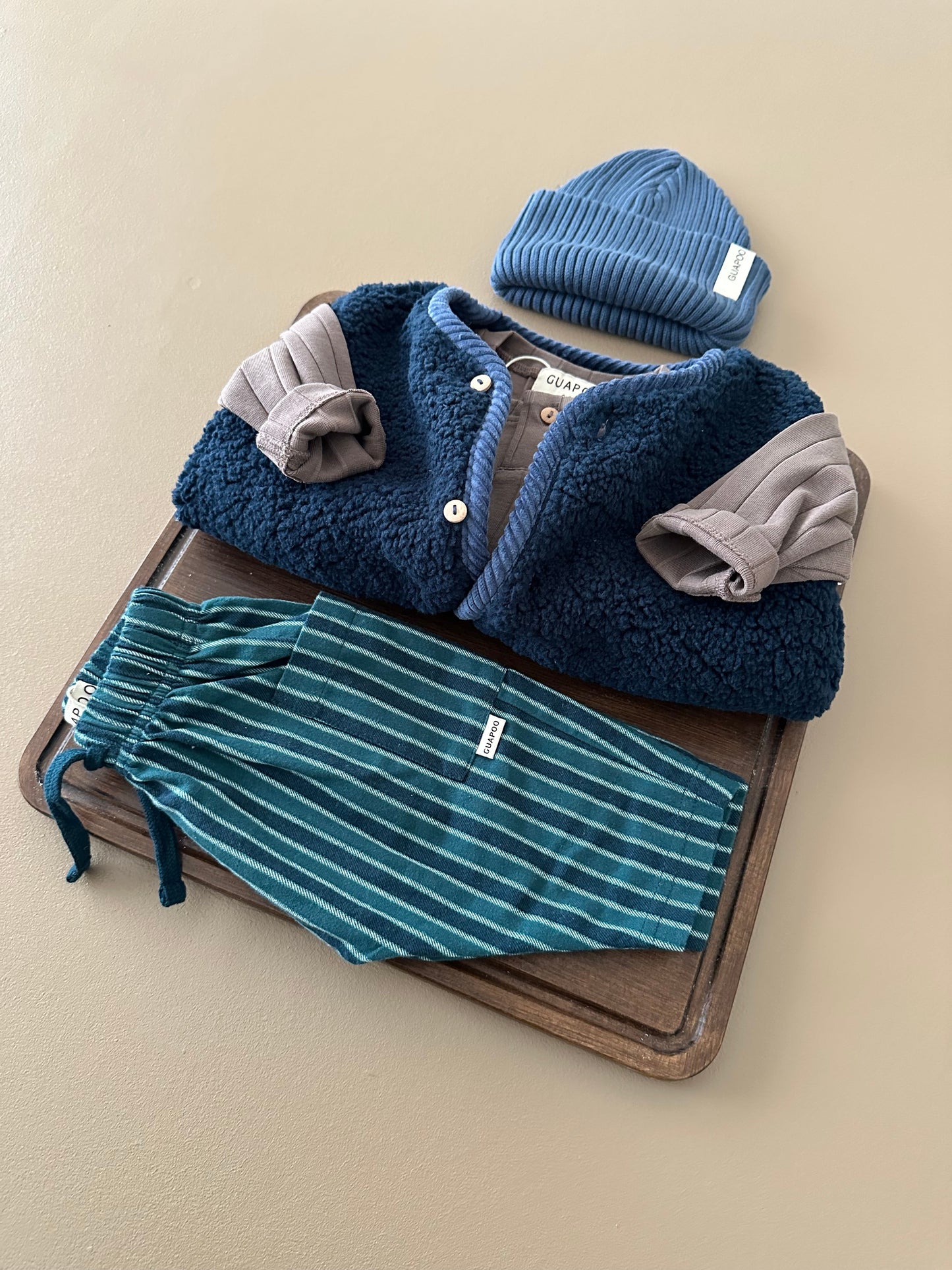 ORGANIC RIB LONGSLEEVE BROWN