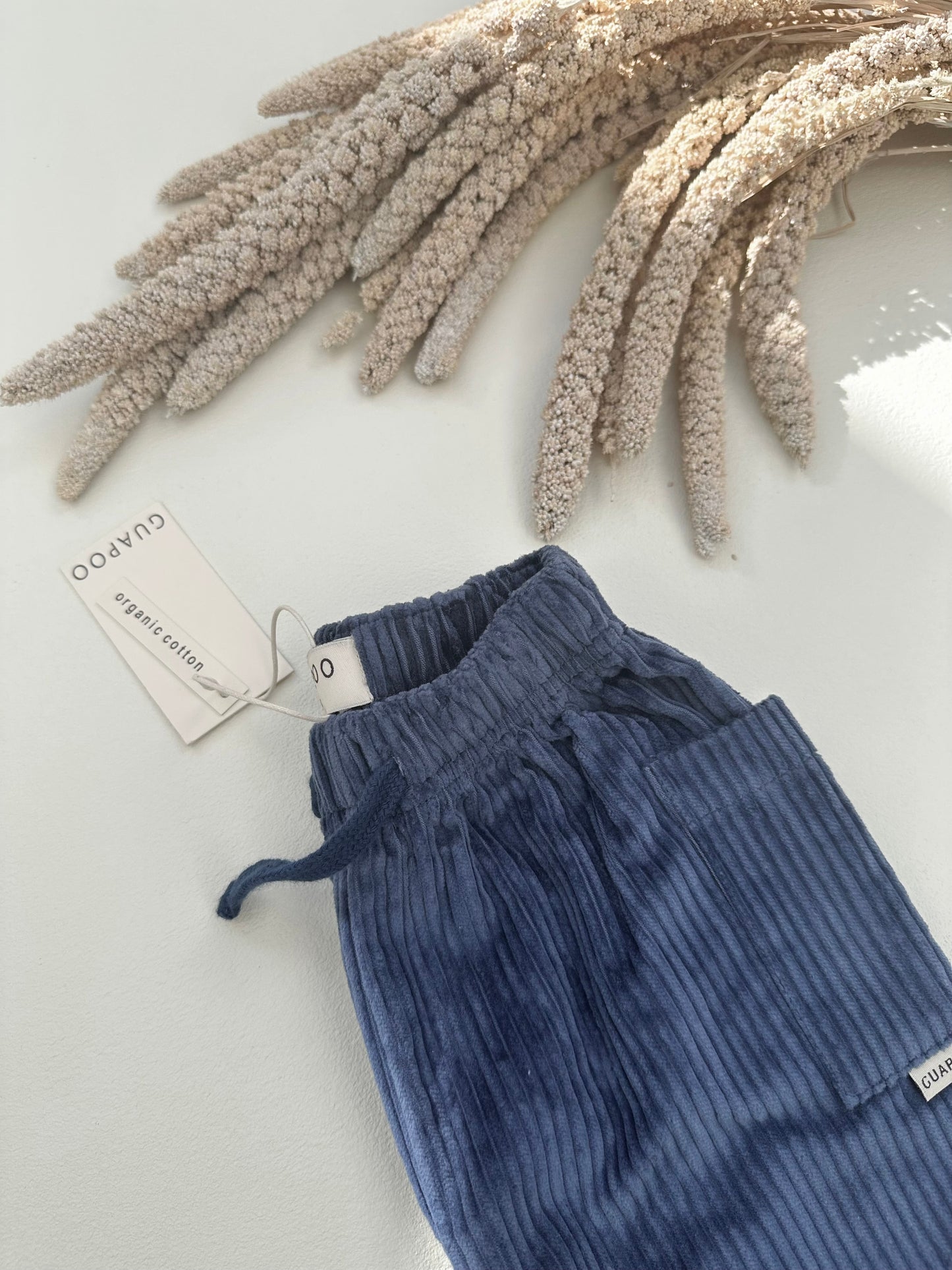 CORDUROY PANTS DEEP BLUE