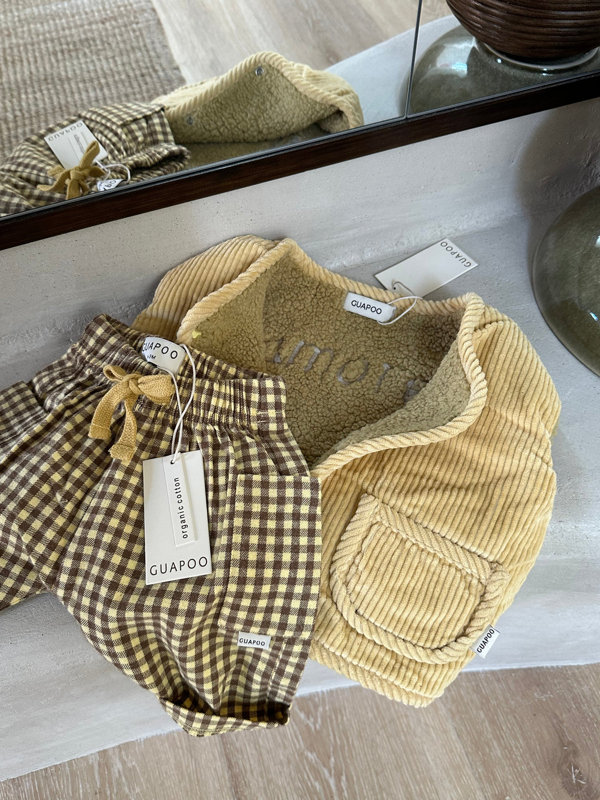 REVERSIBLE TEDDY VEST MARZIPAN