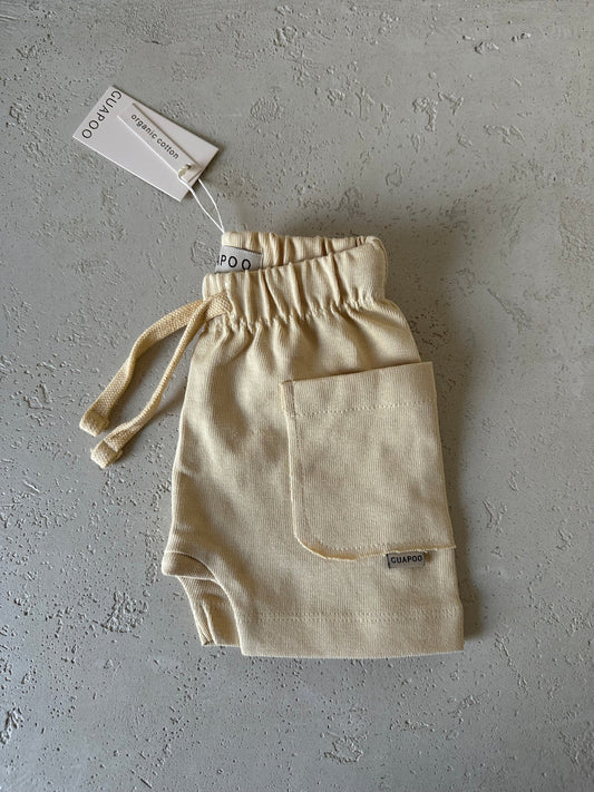 COZY SHORTS SOFT YELLOW